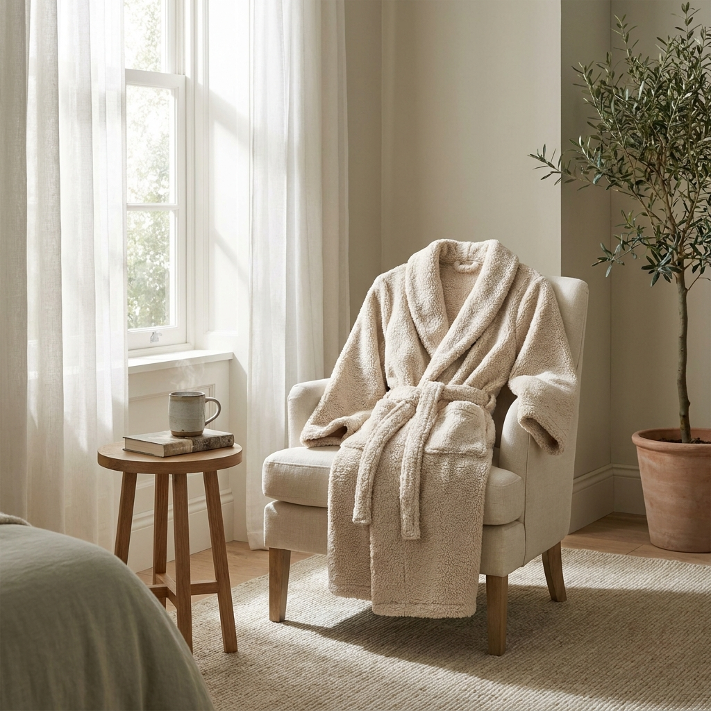 The Cozy Evening Bundle — Plush Sherpa Robe centerpiece